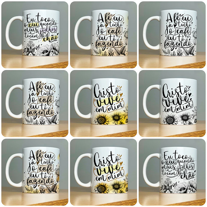 22 Artes para Caneca Frases Religiosas Palavra Arquivo em Jpg 7