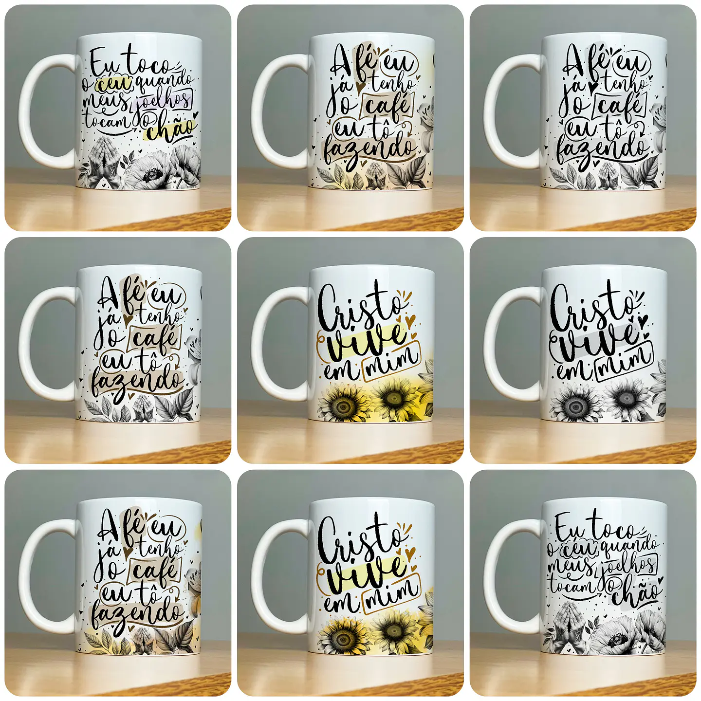 22 Artes para Caneca Frases Religiosas Palavra Arquivo em Jpg 7