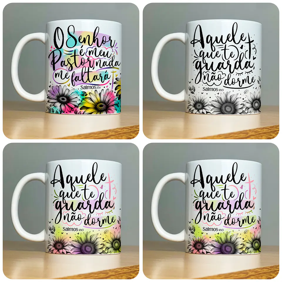 22 Artes para Caneca Frases Religiosas Palavra Arquivo em Jpg 8