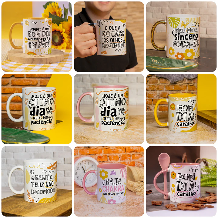 25 Artes para Caneca Frases Deboche Arquivo em Jpg 1