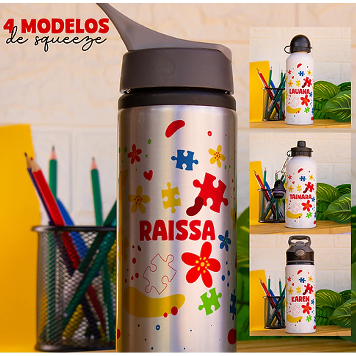 52 Artes para Caneca Squeeze Toalhinhas e Etiquetas Volta as aulas Arquivo em Png 7