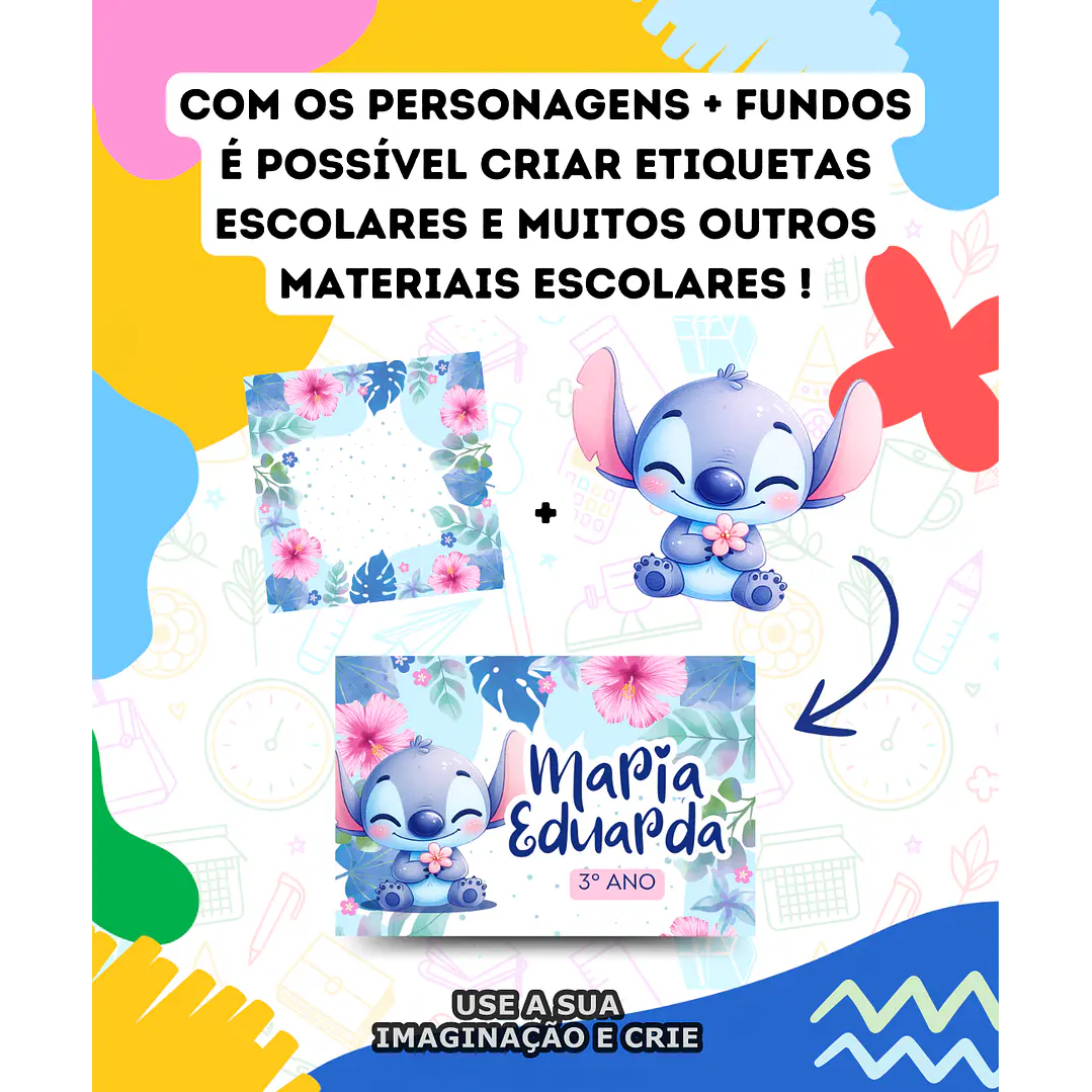 Kit Digital Volta as Aulas Mascotinhos e Personagens 2025 em Png  4
