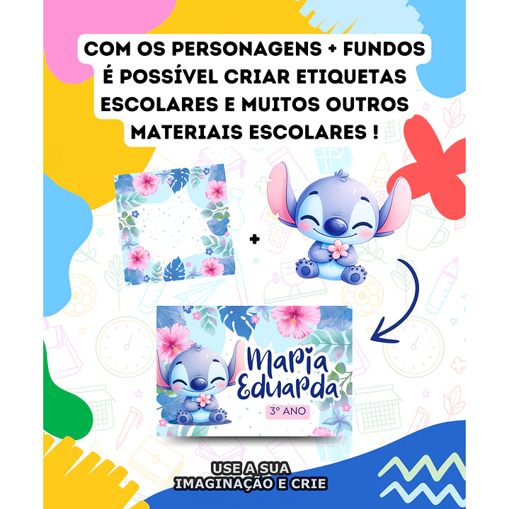 Kit Digital Volta as Aulas Mascotinhos e Personagens 2025 em Png  4