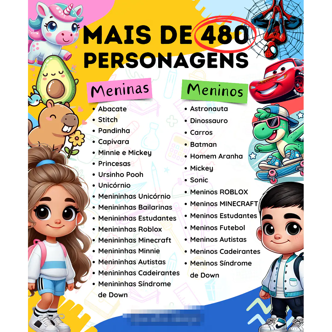 Kit Digital Volta as Aulas Mascotinhos e Personagens 2025 em Png  6
