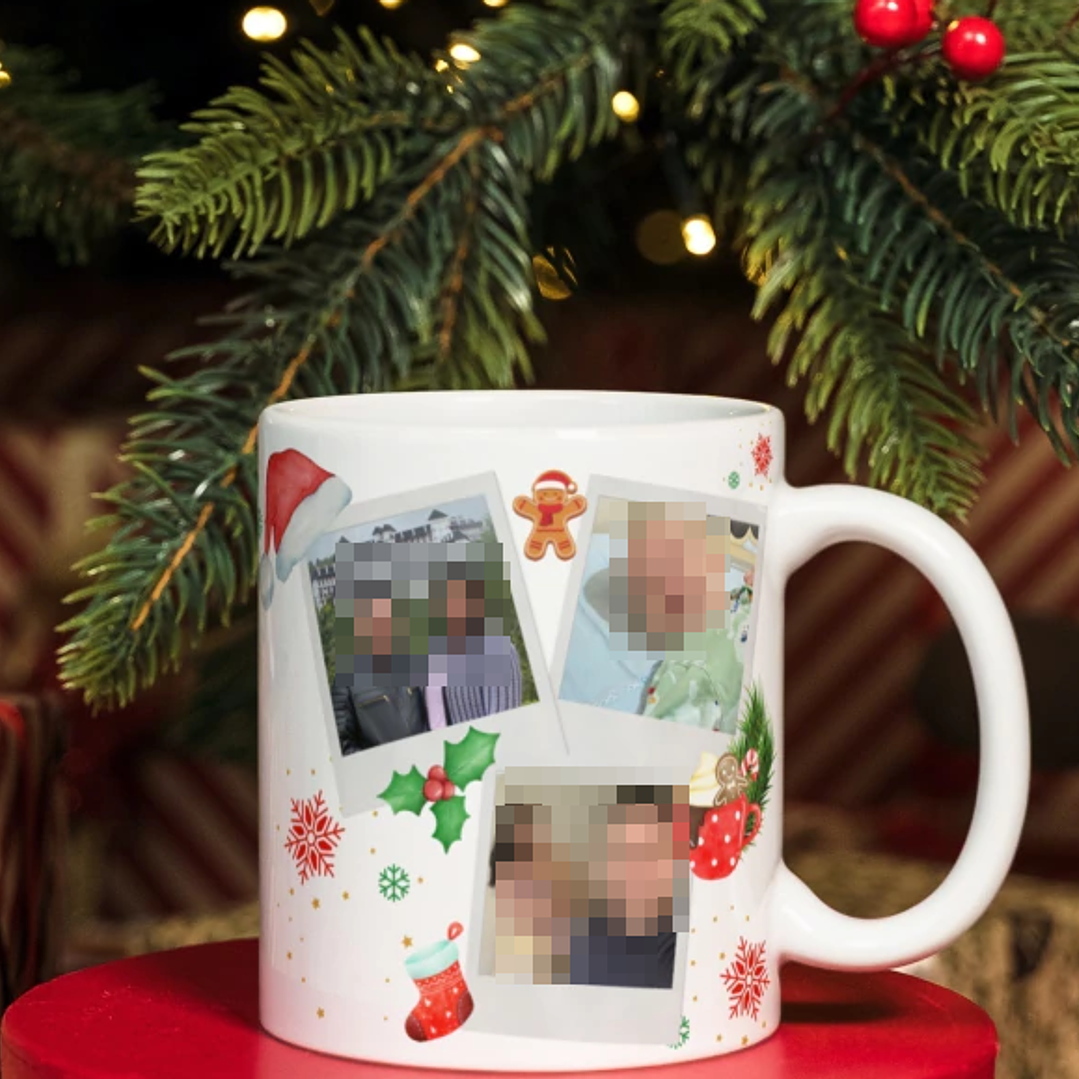 Arte Caneca Natal é amor Arquivo Editável 2