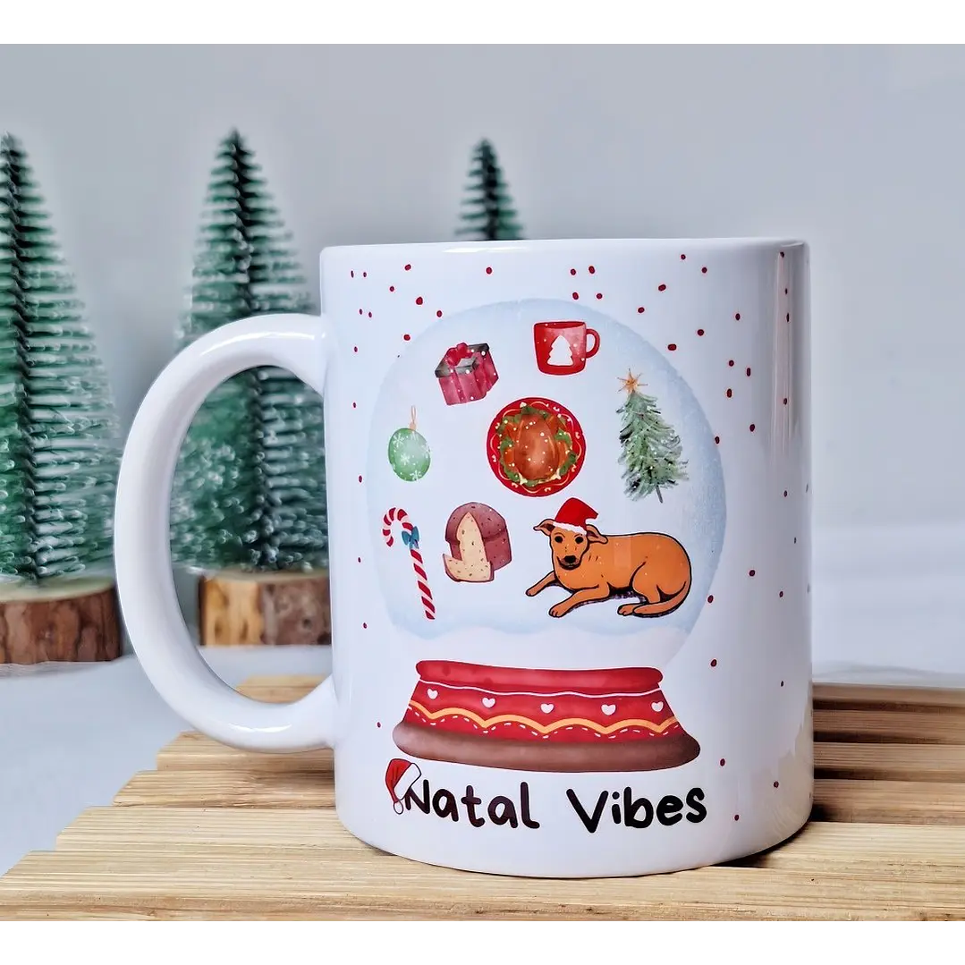 Arte Caneca Natal Vibes Arquivo em Jpg  1