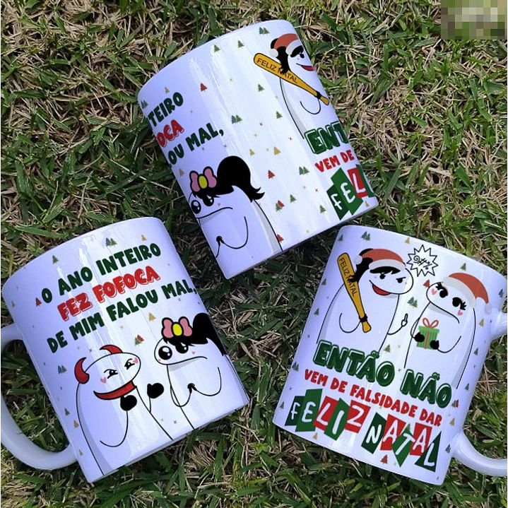 Arte Caneca O ano Inteiro fez fofoca de mim Flork Natal Arquivo em Jpg  1