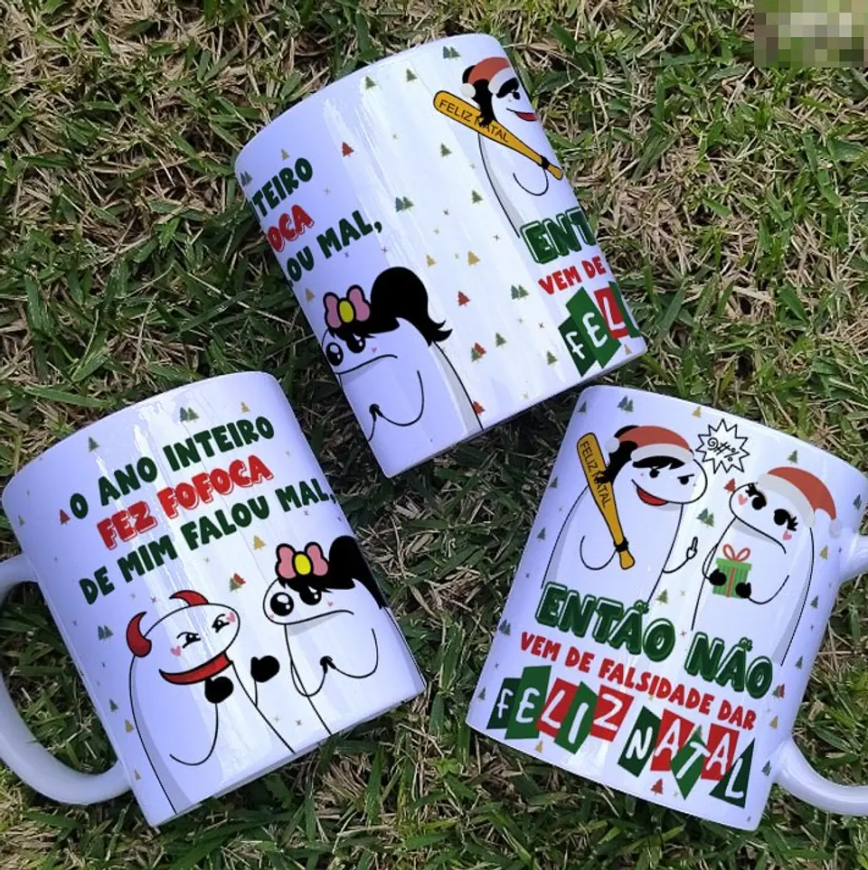 Arte Caneca O ano Inteiro fez fofoca de mim Flork Natal Arquivo em Jpg  1