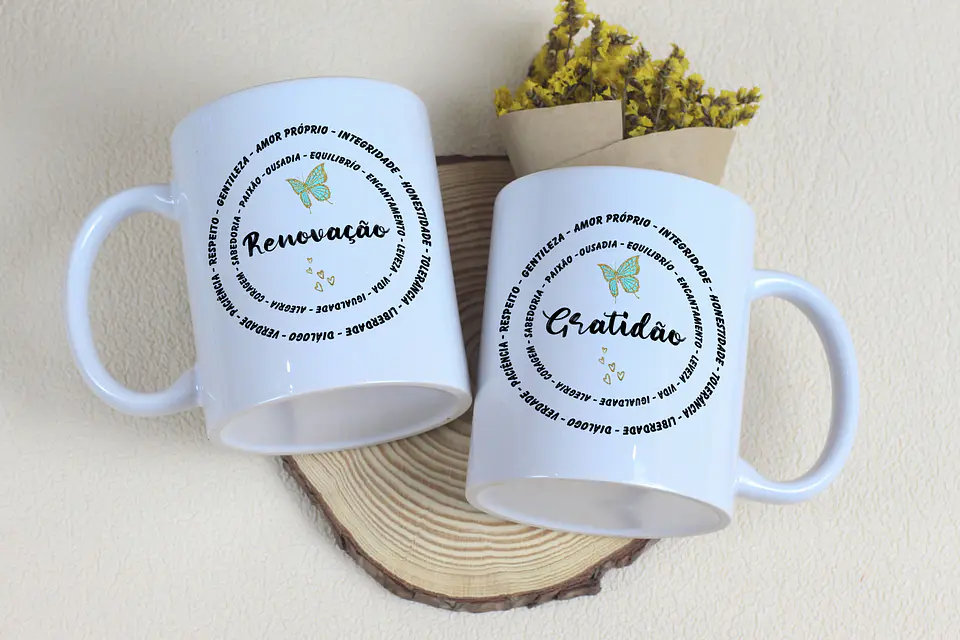 Arte Caneca Gratidão Arquivo Editável 1