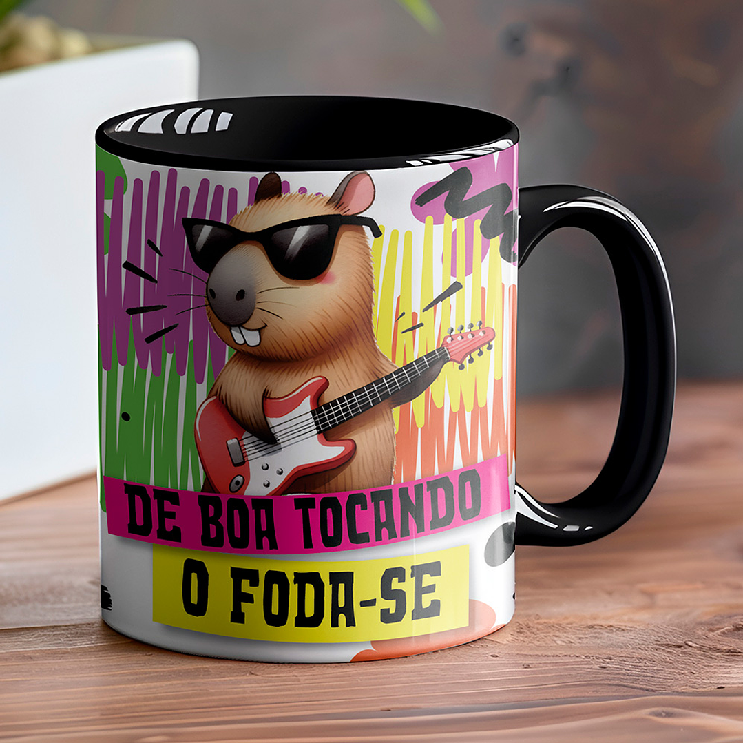5 Artes para Caneca Capivara Arquivo Editável 2