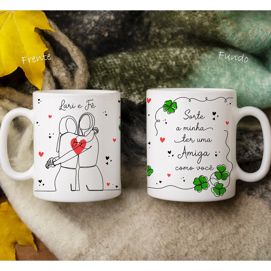 16 Artes para Caneca Amizade Minimalista Arquivo em Jpg 1