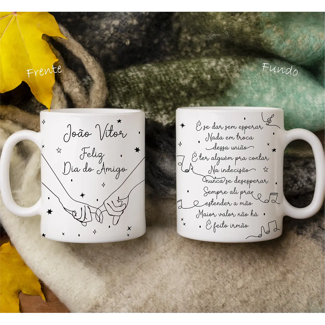 16 Artes para Caneca Amizade Minimalista Arquivo em Jpg 3