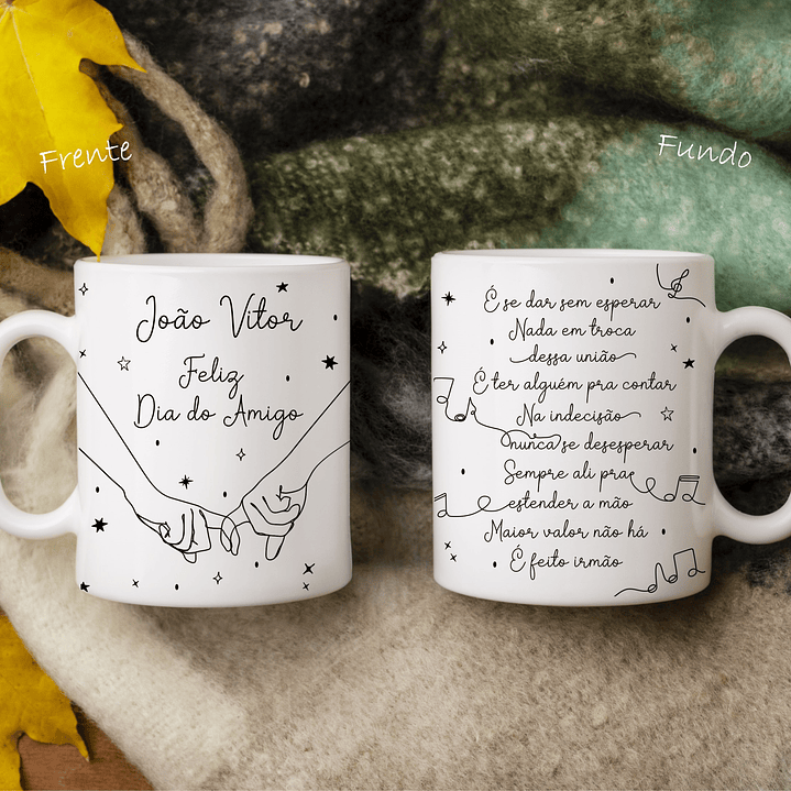 16 Artes para Caneca Amizade Minimalista Arquivo em Jpg 3