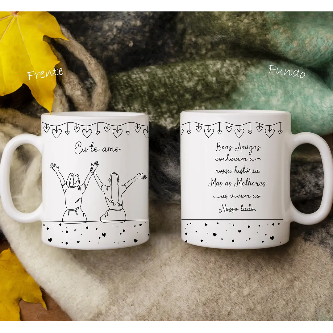 16 Artes para Caneca Amizade Minimalista Arquivo em Jpg 5
