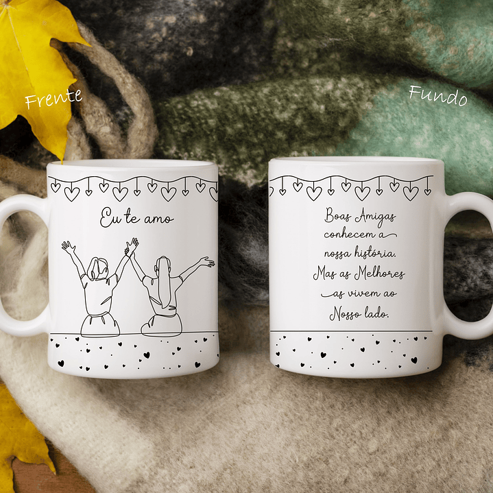 16 Artes para Caneca Amizade Minimalista Arquivo em Jpg 5