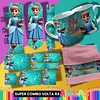 36 Artes para Caneca, Garrafinha e Toalha Princesas da Disney Arquivo Editável 