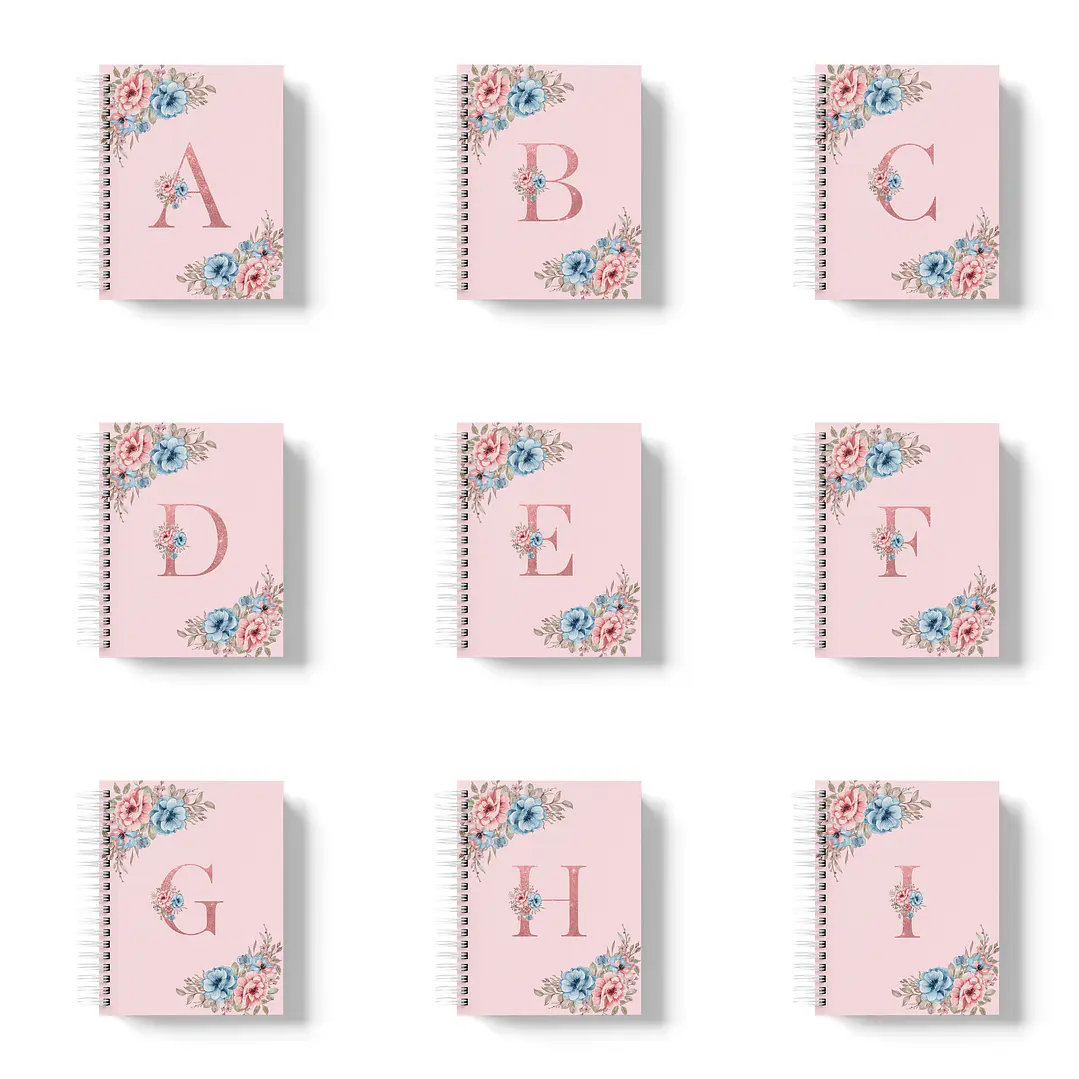 Arquivos Capas Alfabeto Floral em Png 1