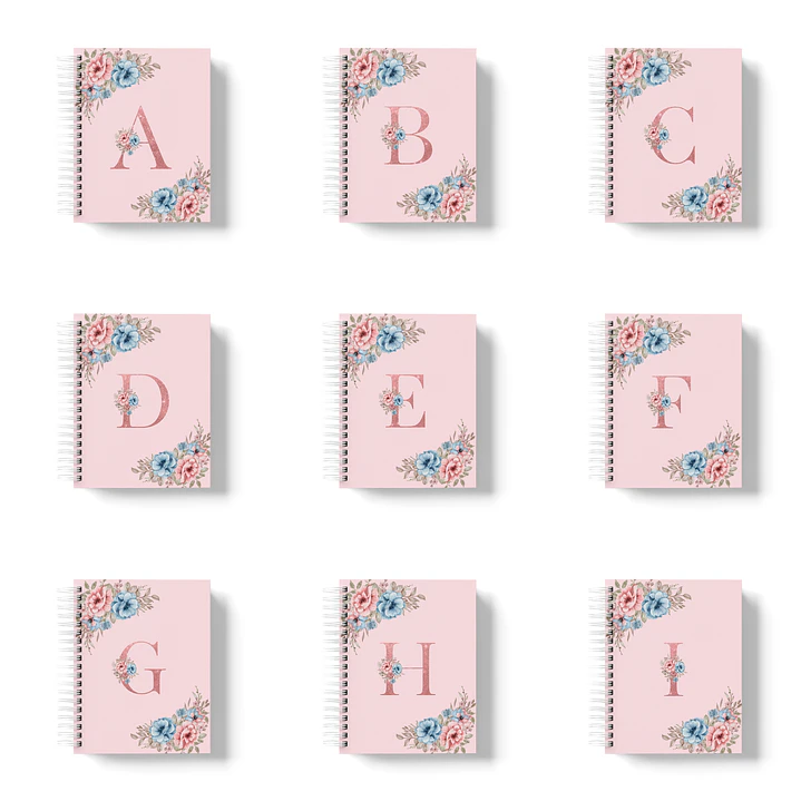 Arquivos Capas Alfabeto Floral em Png 1