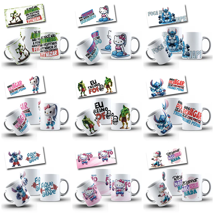 49 Artes para Caneca Academia Divertida Arquivo em Jpg 2