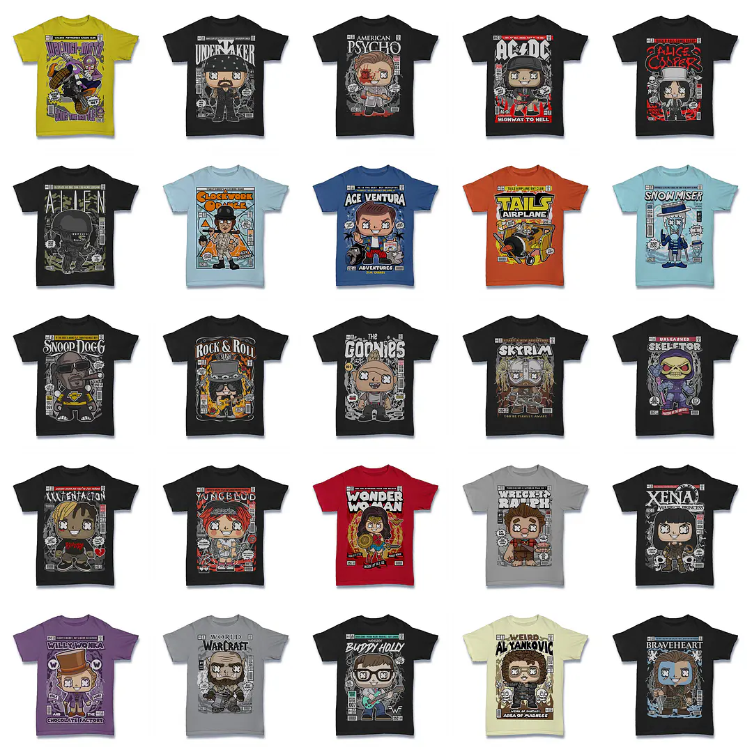 1500 Artes para Camisa Geek Desenhos Arquivo em Png 2