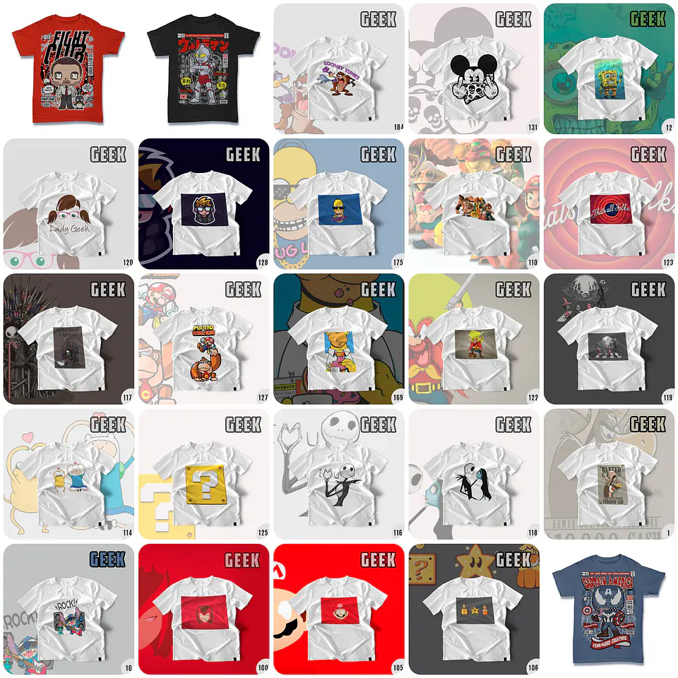 1500 Artes para Camisa Geek Desenhos Arquivo em Png 1
