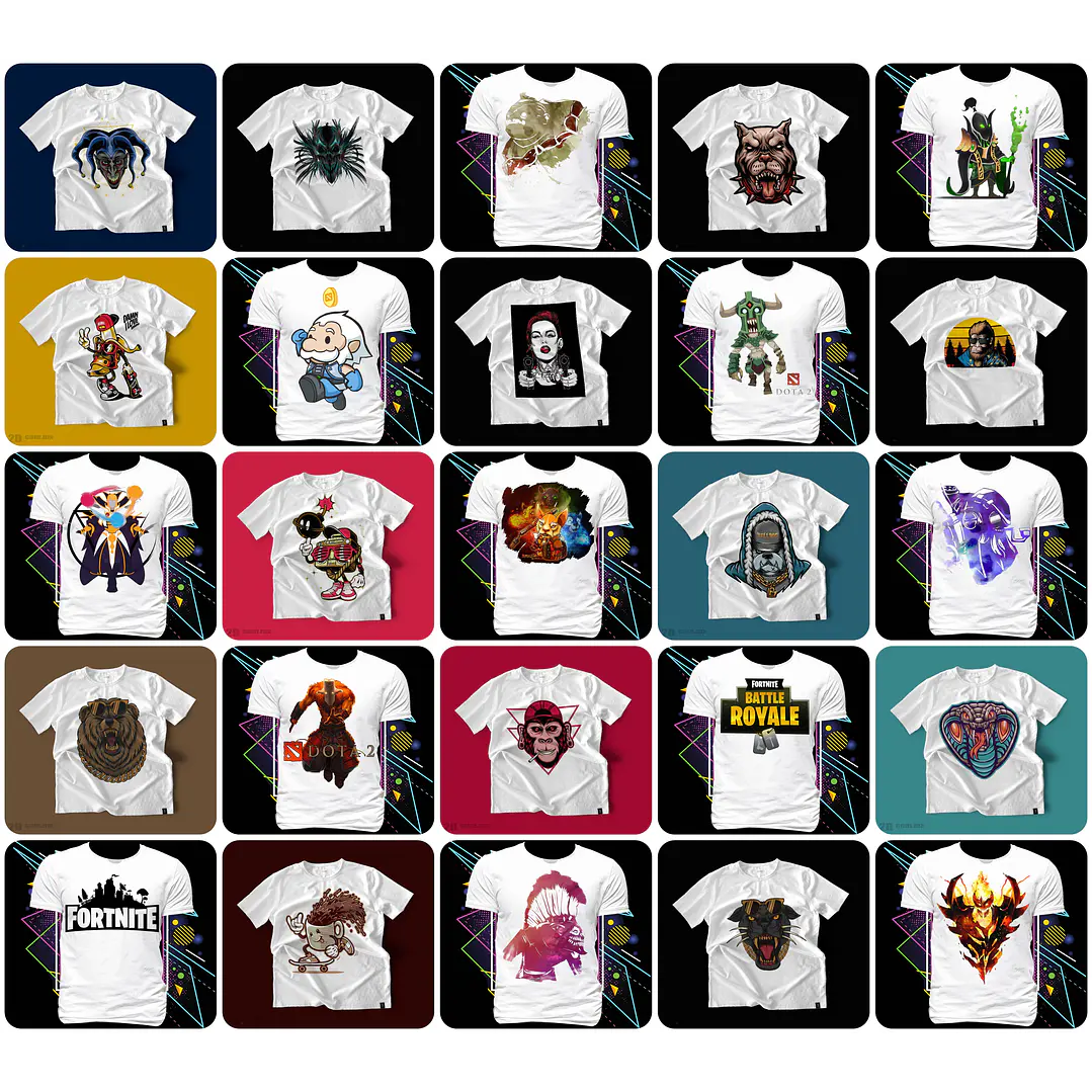 1500 Artes para Camisa Geek Desenhos Arquivo em Png 10