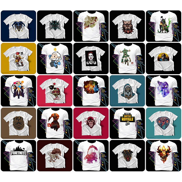 1500 Artes para Camisa Geek Desenhos Arquivo em Png 10
