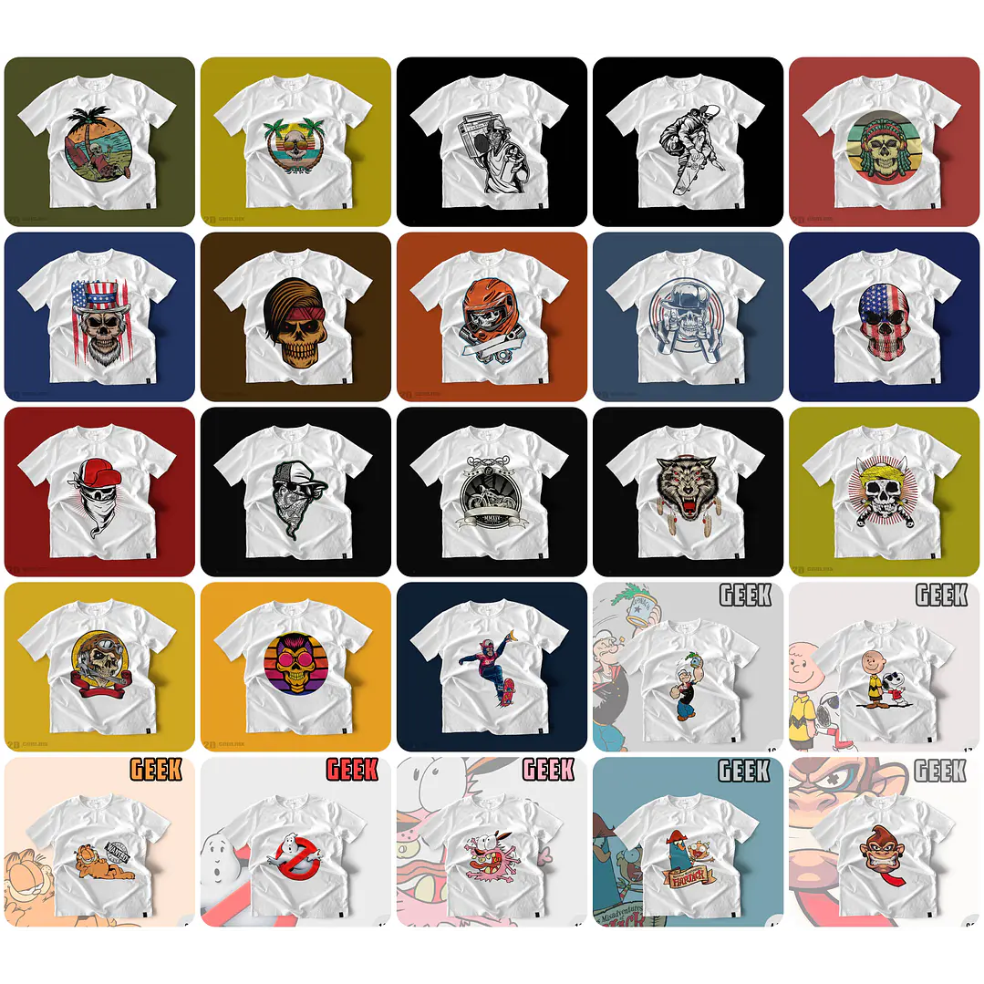 1500 Artes para Camisa Geek Desenhos Arquivo em Png 12