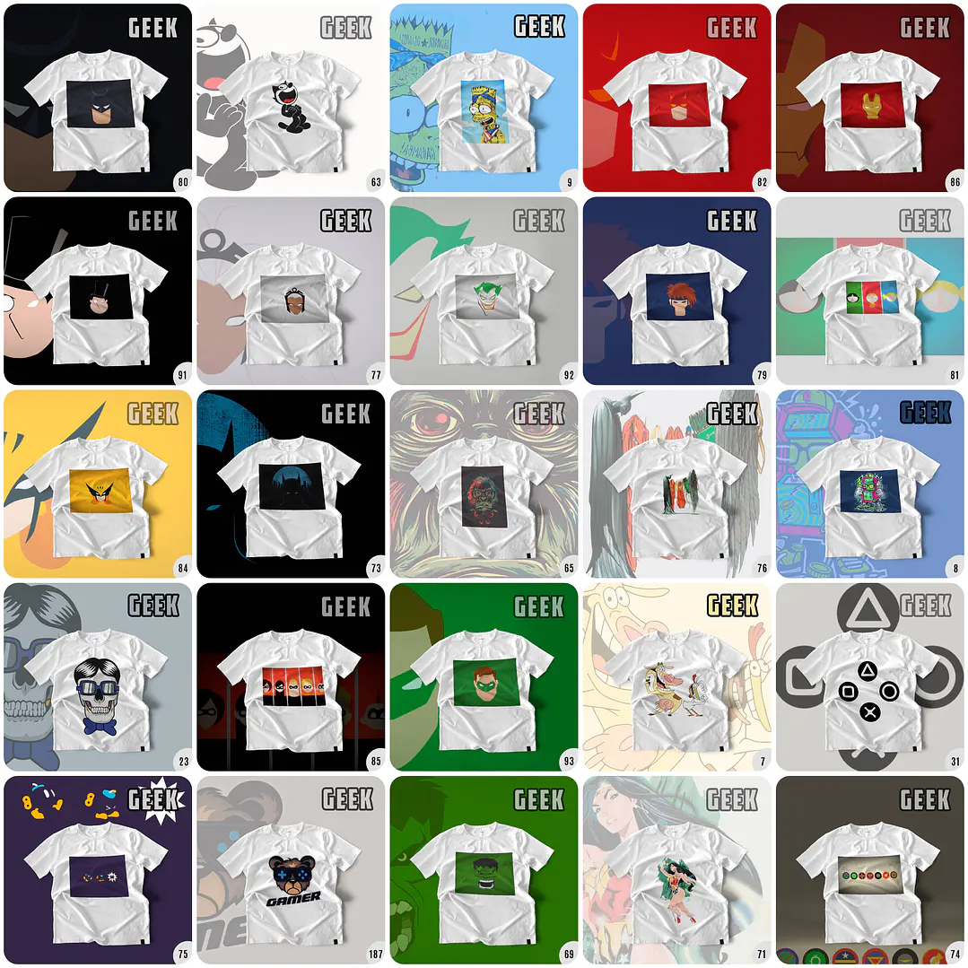 1500 Artes para Camisa Geek Desenhos Arquivo em Png 14