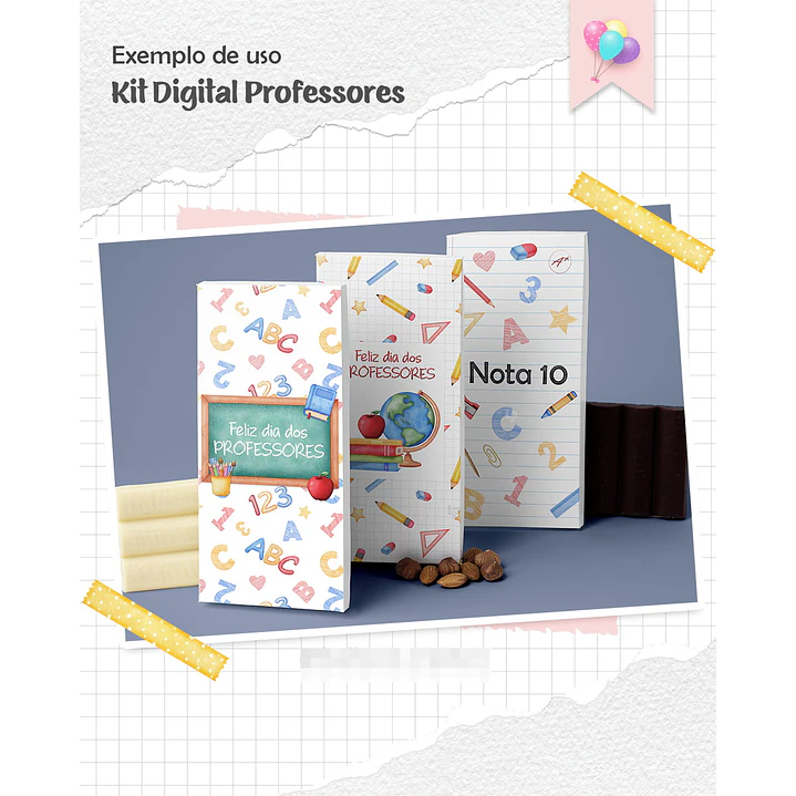 Kit Digital Dia dos Professores em Png  2