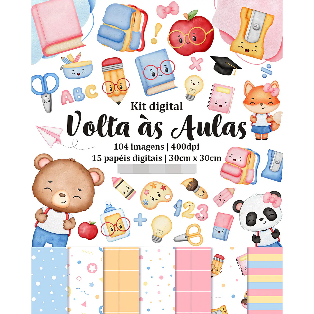 Kit Digital Volta as aulas em Png  1