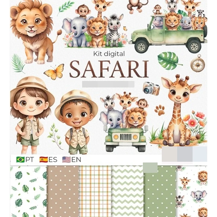 Kit Digital Safari em Png  1