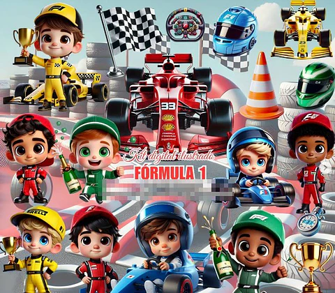 Kit Digital Formula 1 um em Png  
