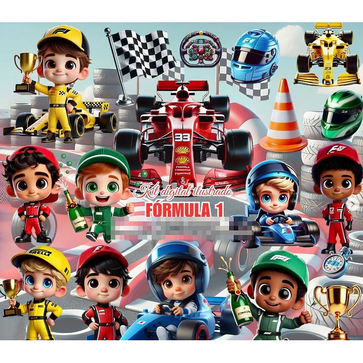 Kit Digital Formula 1 um em Png   1