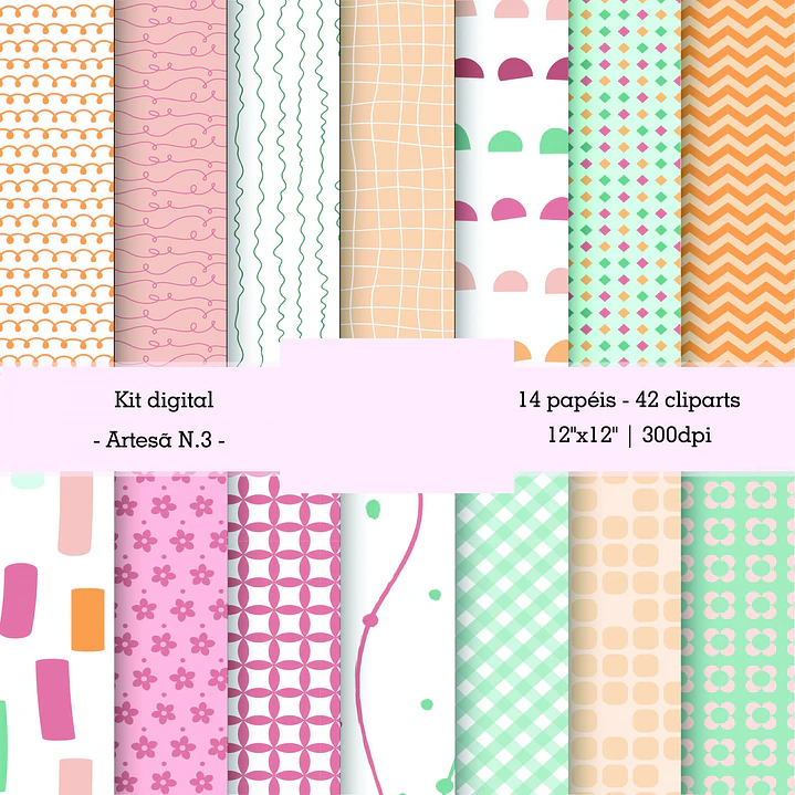 Kit Digital Artesã Arquivo em Png   2