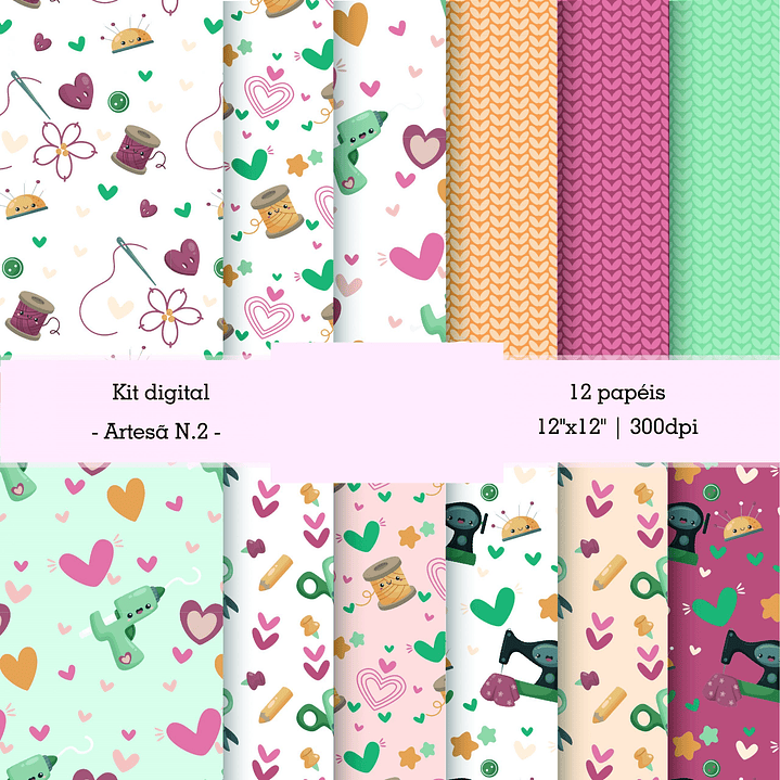 Kit Digital Artesã Arquivo em Png   3