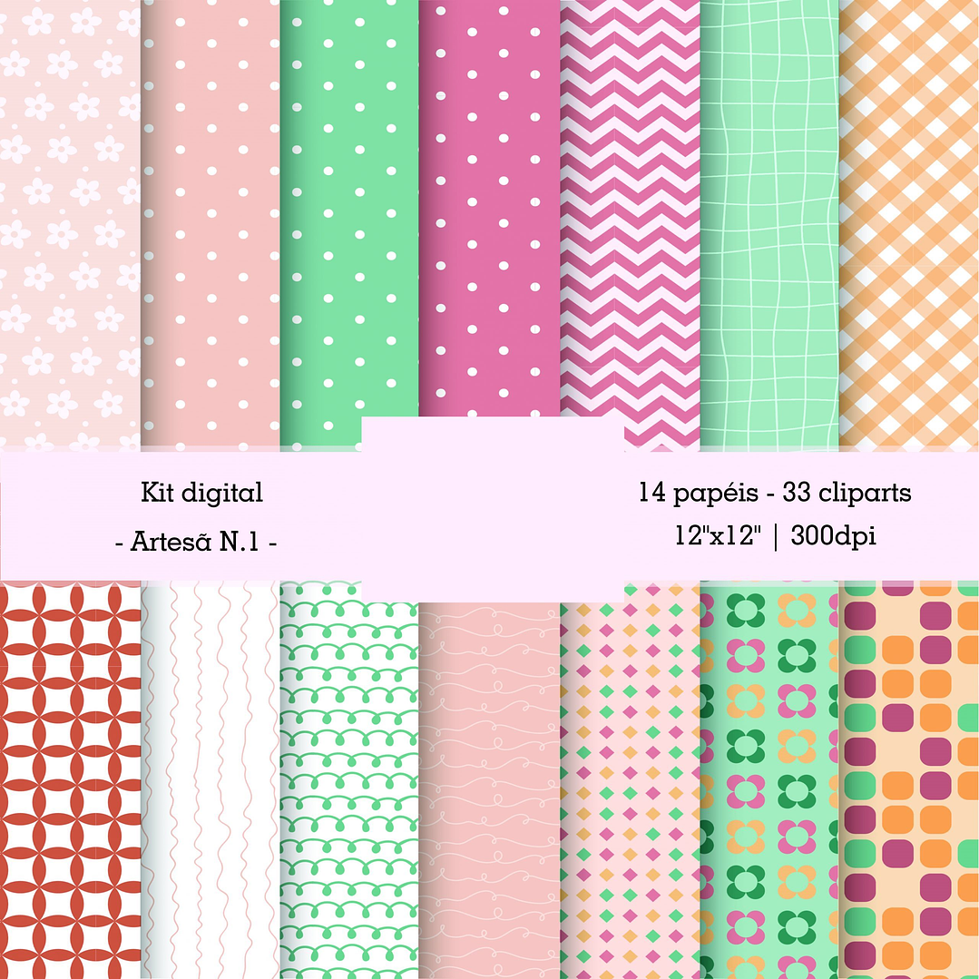 Kit Digital Artesã Arquivo em Png   4