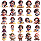 Kit Digital Branca de Neve Baby Arquivo em Png - Thumbnail 1