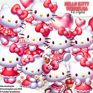 Kit Digital Hello Kitty Arquivo em Png 