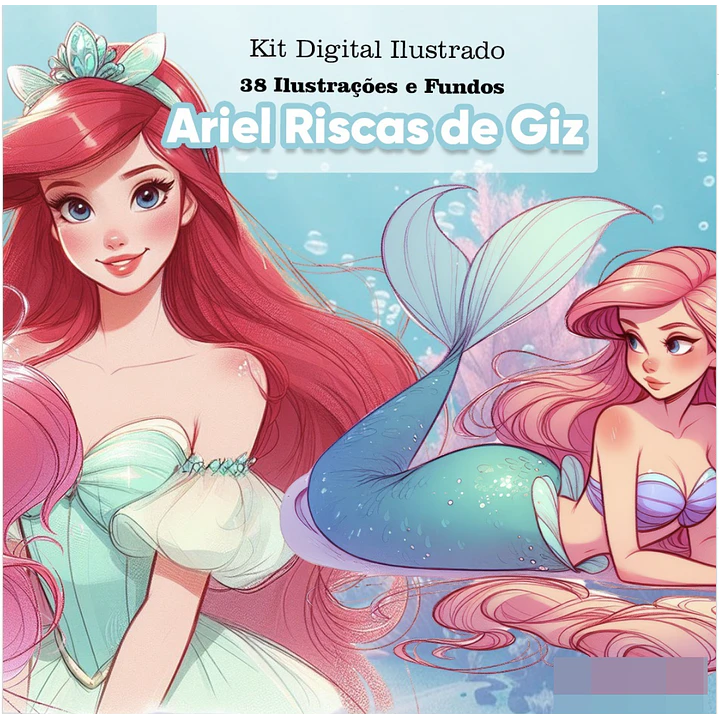 Kit Digital Ariel Riscas de Giz Arquivo em Png  1