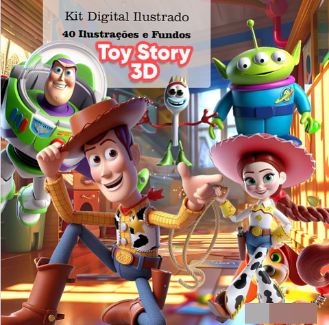 Kit Digital Toy Story Arquivo em Png 