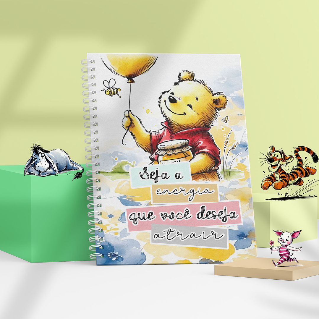 6 Artes para Caneca Ursinho Pooh Arquivo Editável 1