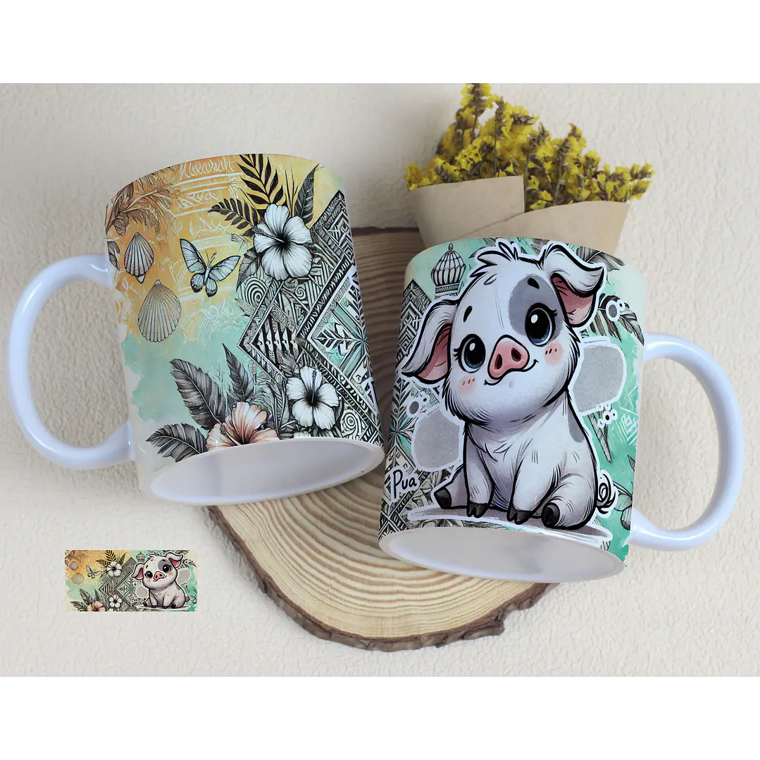 11 Artes para Caneca Moana Arquivo Editável 3