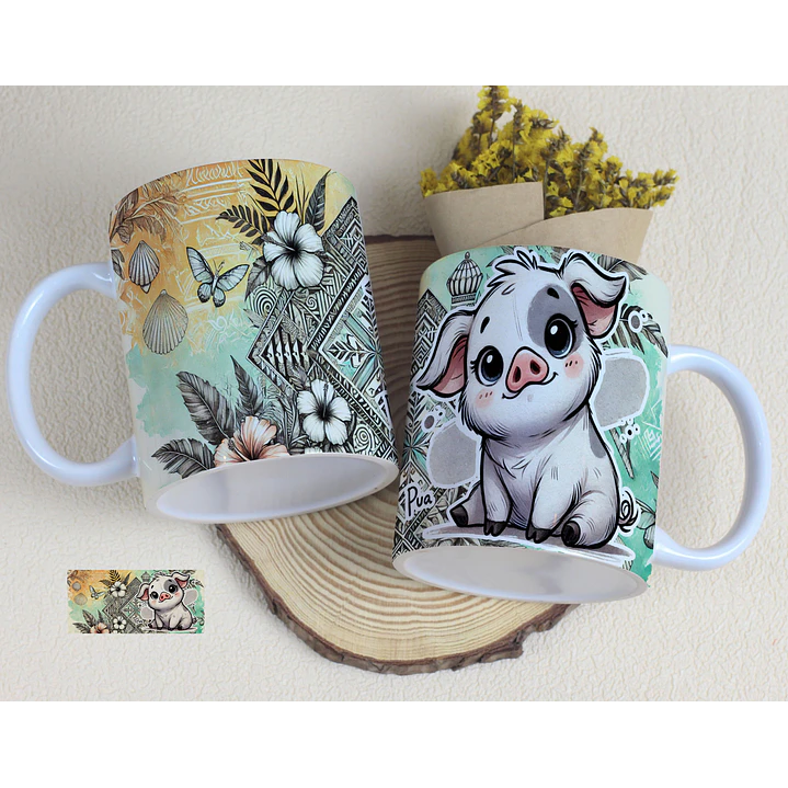 11 Artes para Caneca Moana Arquivo Editável 3