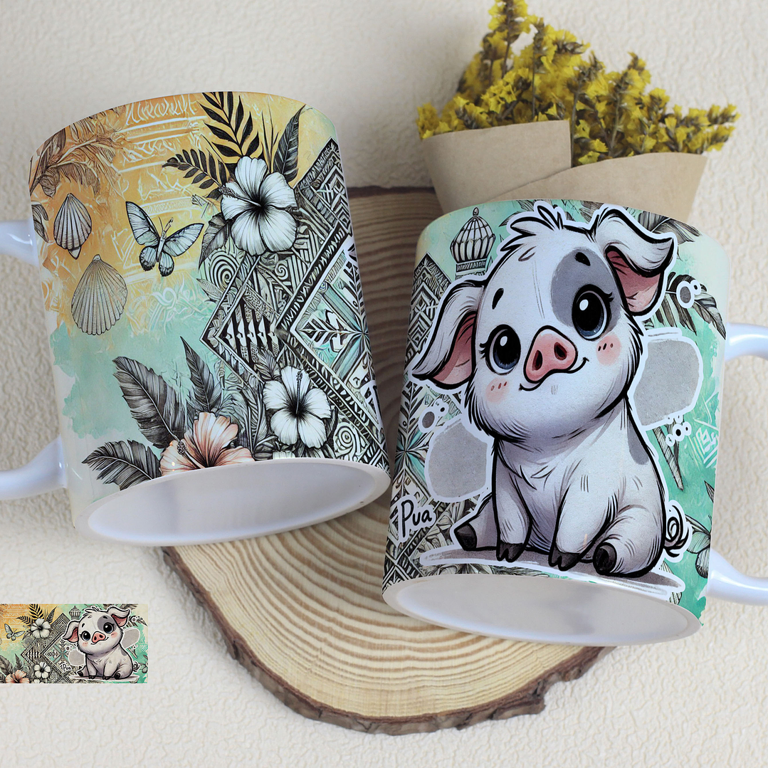 11 Artes para Caneca Moana Arquivo Editável 3