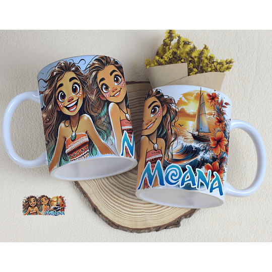 11 Artes para Caneca Moana Arquivo Editável