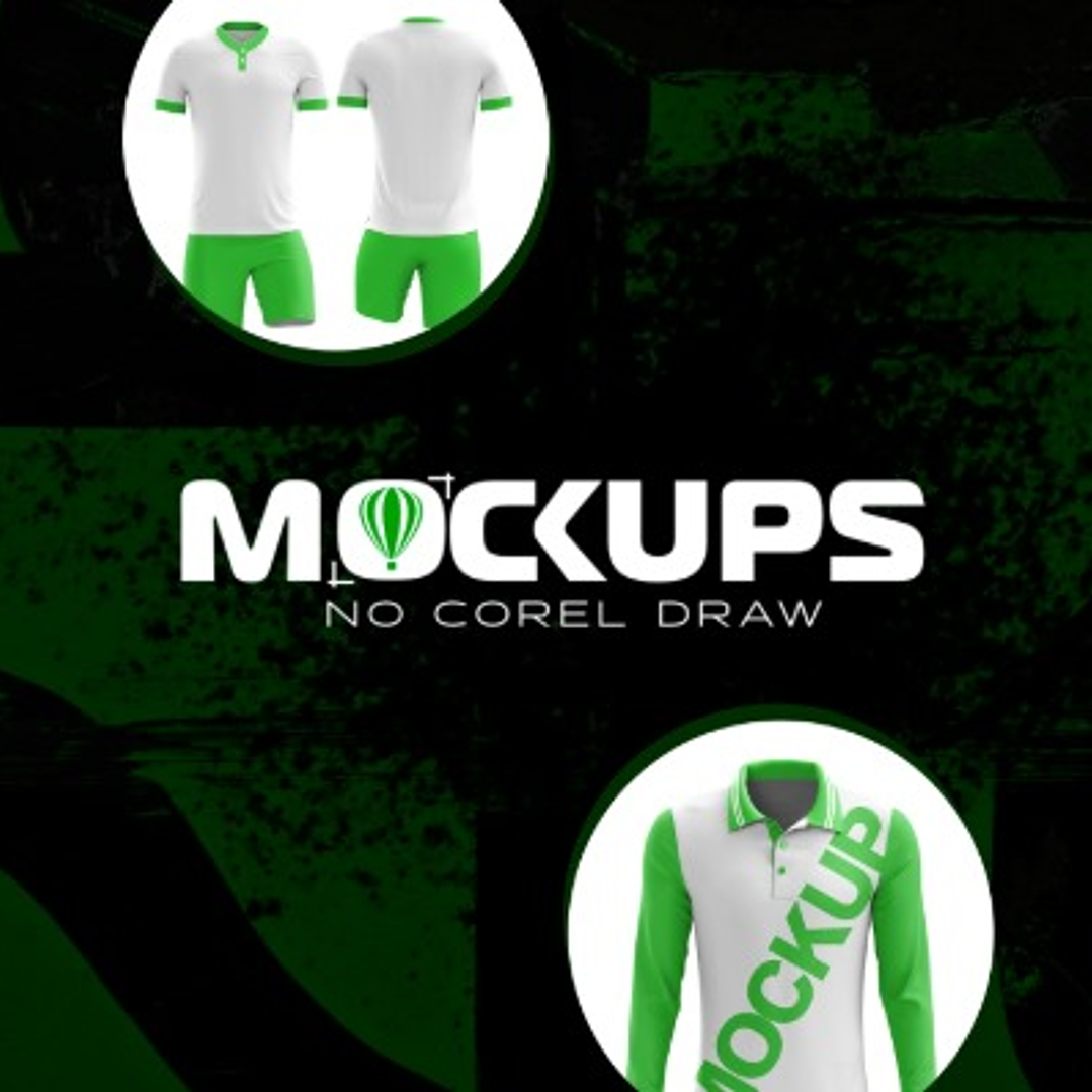 28 Modelos de Mockups para Camisas Masculinas em CorelDraw 1