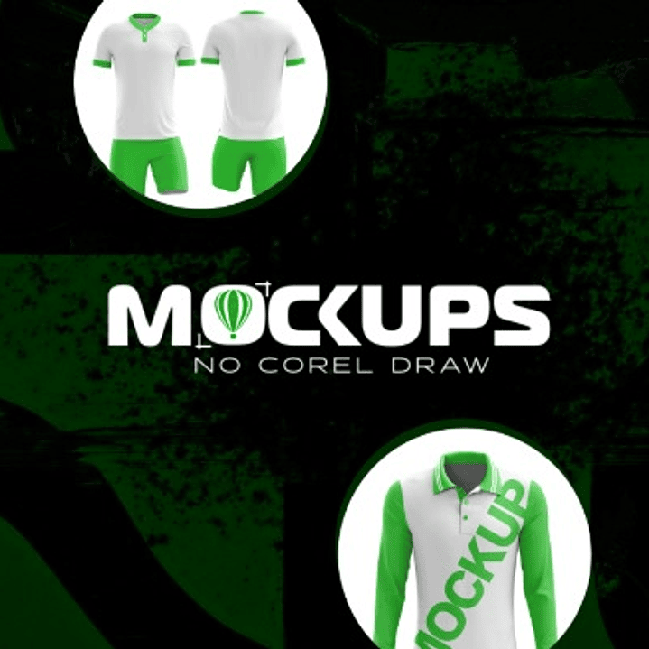 28 Modelos de Mockups para Camisas Masculinas em CorelDraw 1