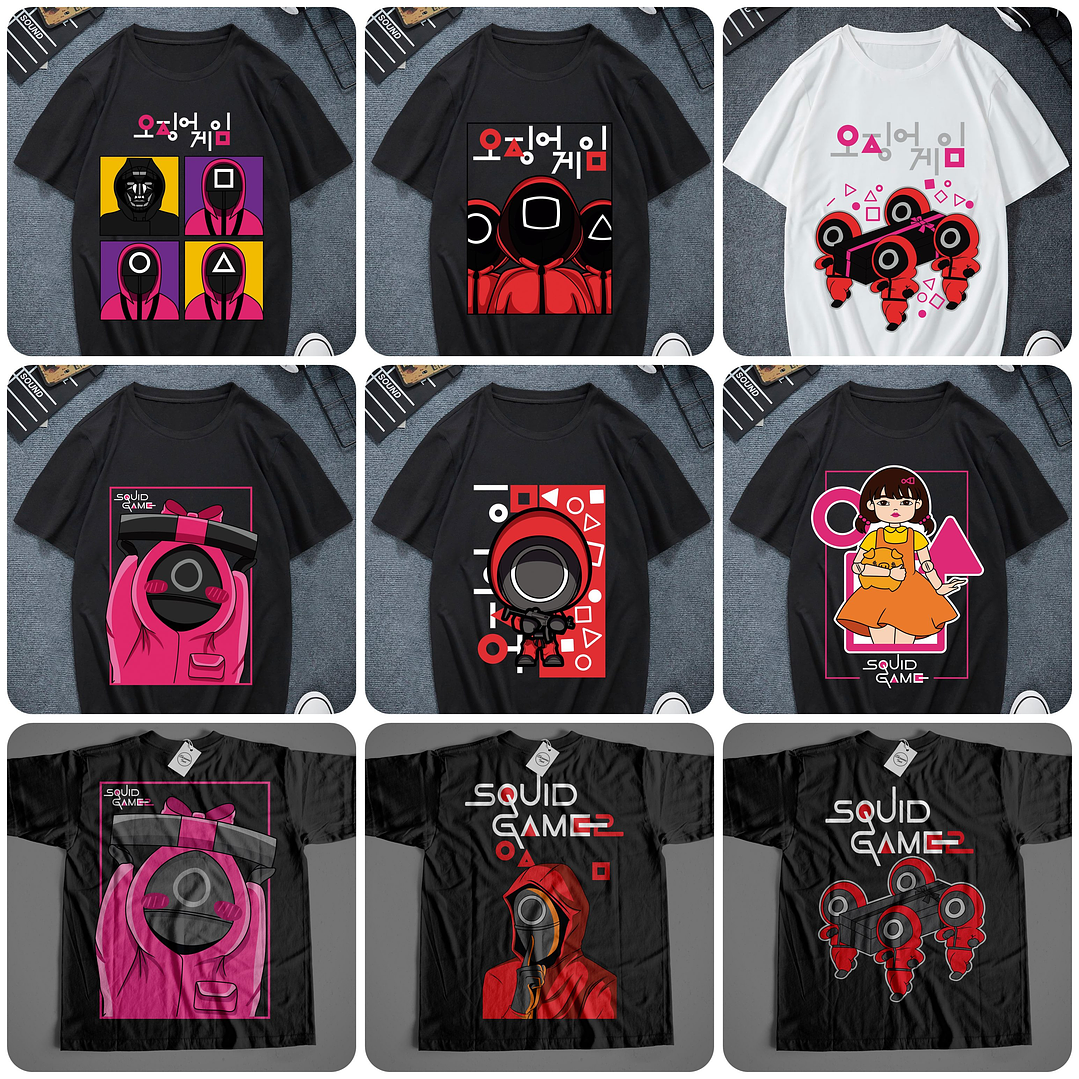 30 Artes para Camisa Round 6 Serie Arquivo em Png 3