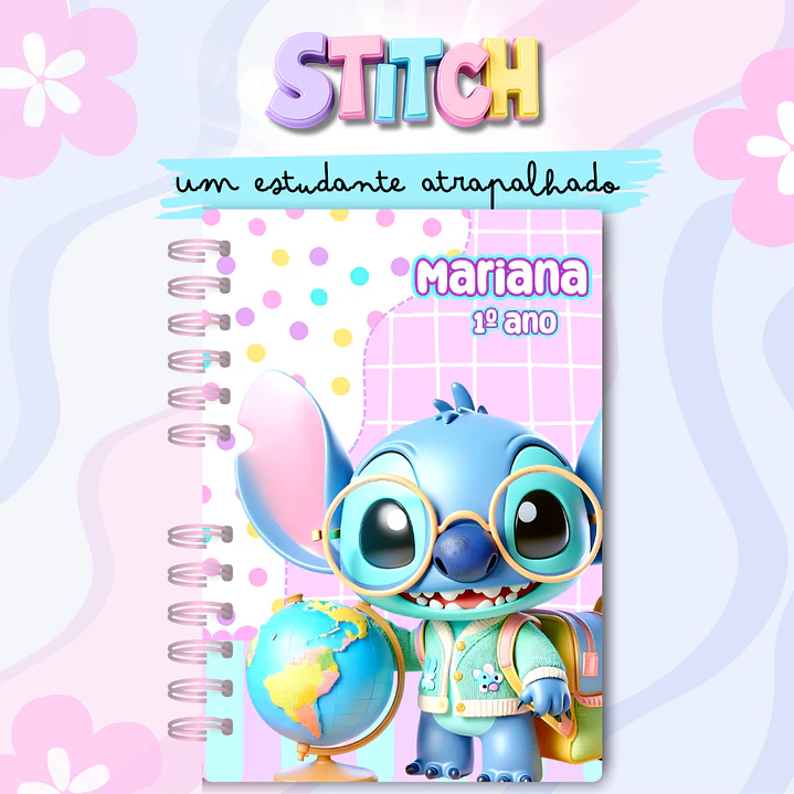 Arquivo Caderno Stitch Estudante Atrapalhado em Pdf 7